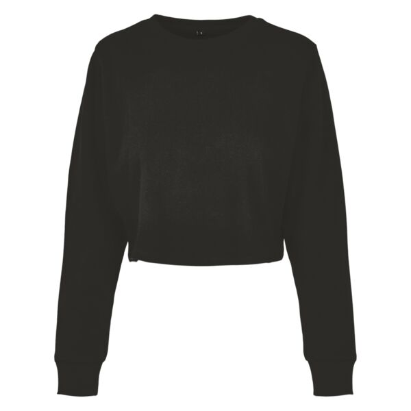 Women’s terry cropped crew Vignette