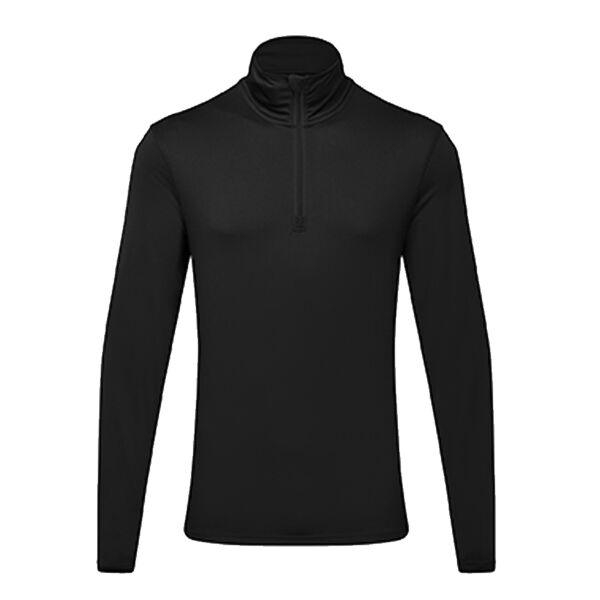 TriDri® recycled long sleeve brushed back ¼ zip top Vignette