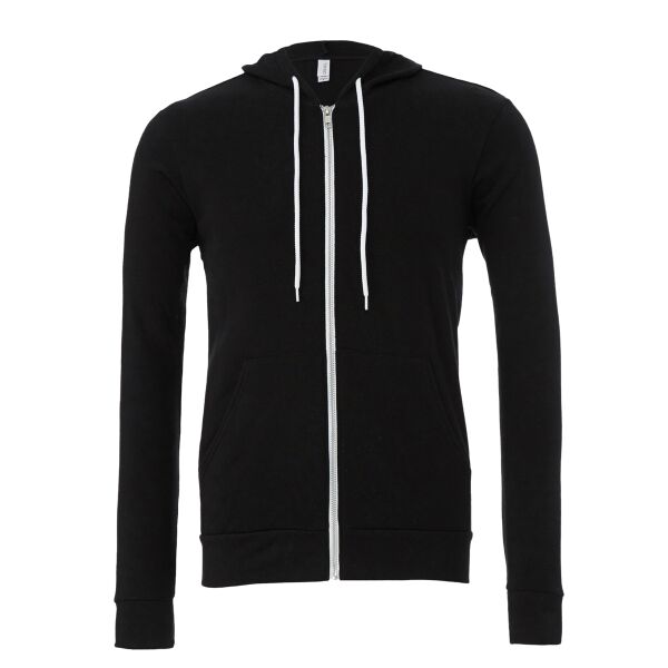 Unisex polycotton fleece full-zip hoodie Vignette