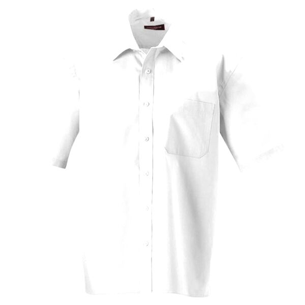 Short sleeve pure cotton easycare poplin shirt Vignette