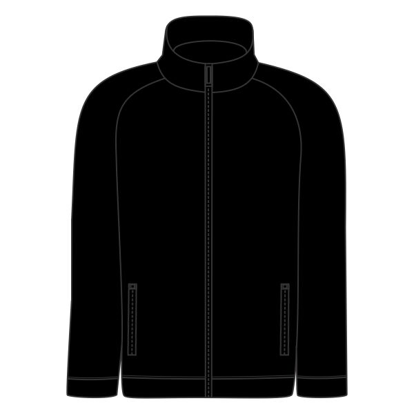 Piped microfleece jacket Vignette