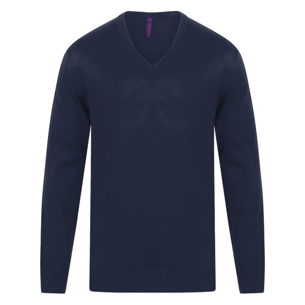 Cashmere touch acrylic v-neck jumper Vignette