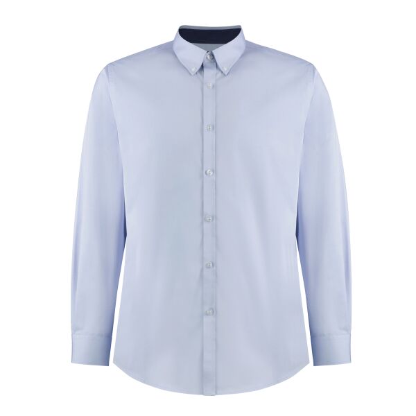 Contrast premium Oxford shirt (button-down collar) long-sleeved (tailored fit) Vignette