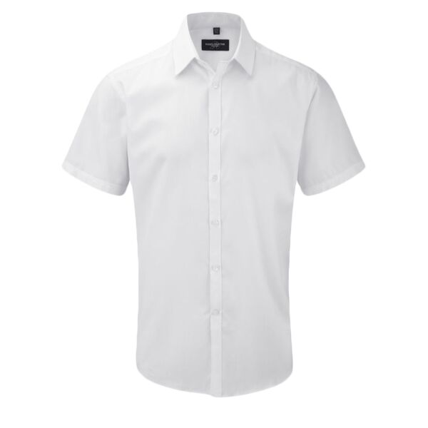 Short sleeve herringbone shirt Vignette