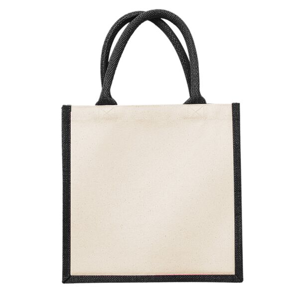 Printers midi jute tote Vignette