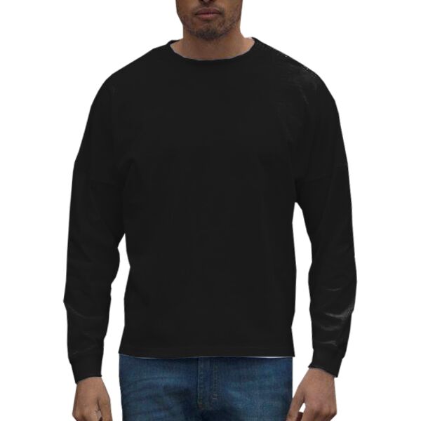 Unisex drop shoulder slogan top Vignette