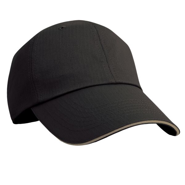 Herringbone cap with sandwich peak Vignette