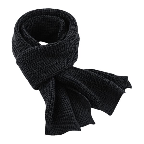 Classic waffle knit scarf Vignette
