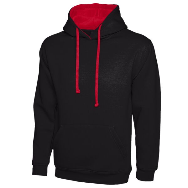 Contrast Hooded Sweatshirt Vignette