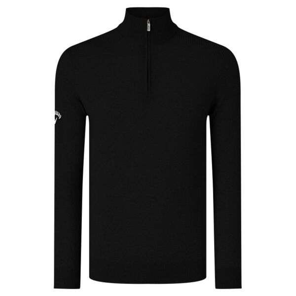 Ribbed ¼ zip Merino sweater Vignette