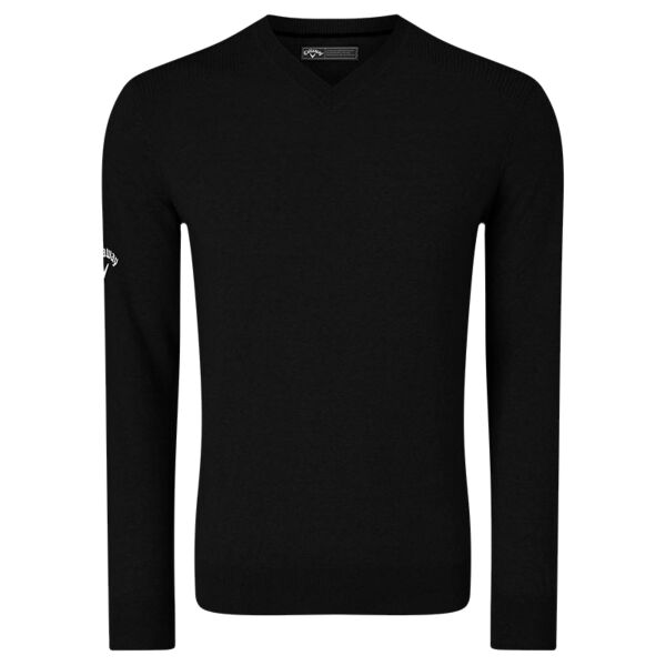 Ribbed v-neck Merino sweater Vignette