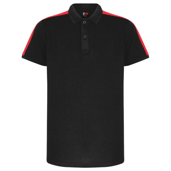 Kids contrast panel polo Vignette