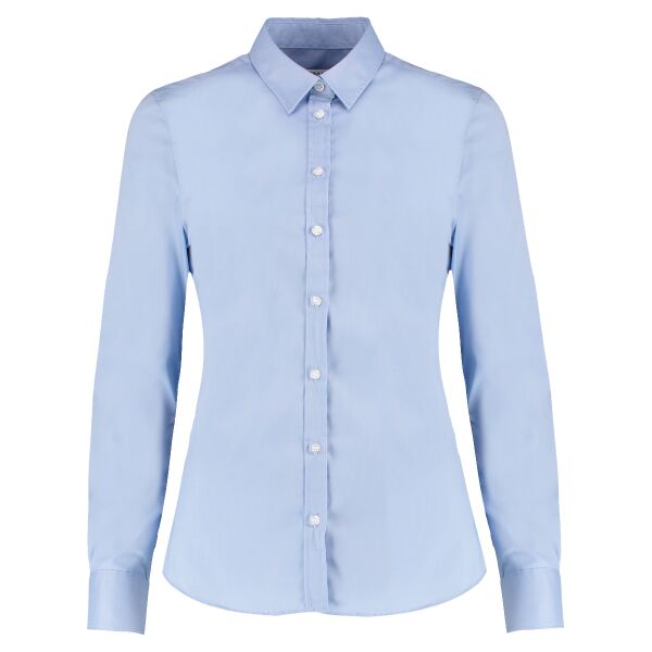 Women's stretch Oxford shirt long-sleeved (tailored fit) Vignette