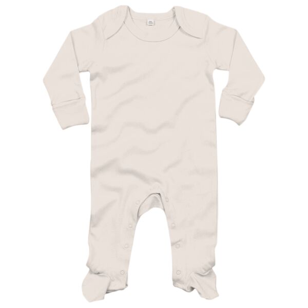 Baby organic envelope sleepsuit with mitts Vignette