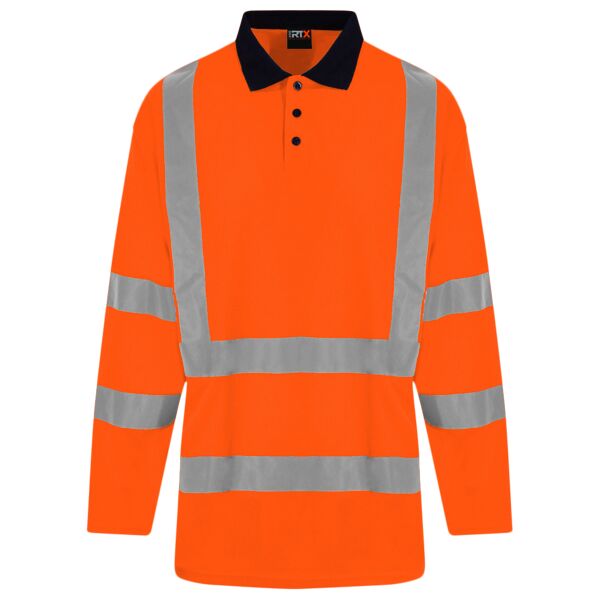 High visibility long sleeve polo Vignette