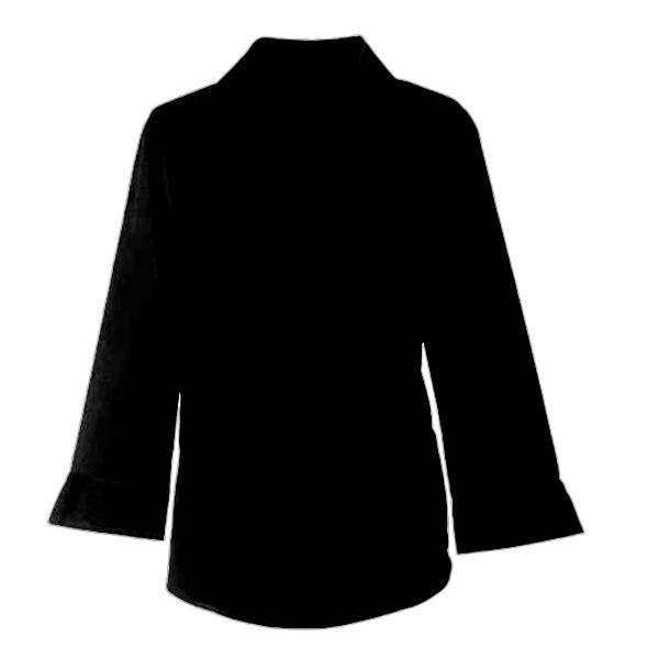 Women's ¾ Sleeve Stretch Shirt Zip Top Vignette
