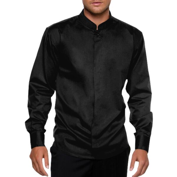 Bargear Mens L/Sl Mandarin Collar Shirt Vignette