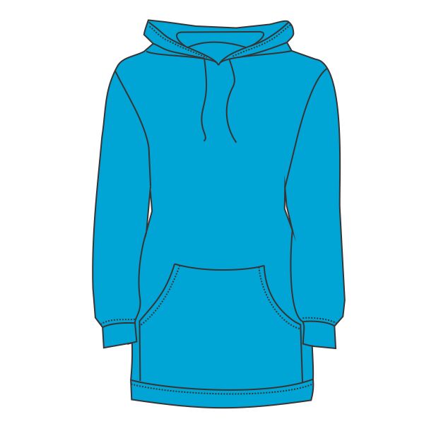Girlie Longline Hoodie Vignette