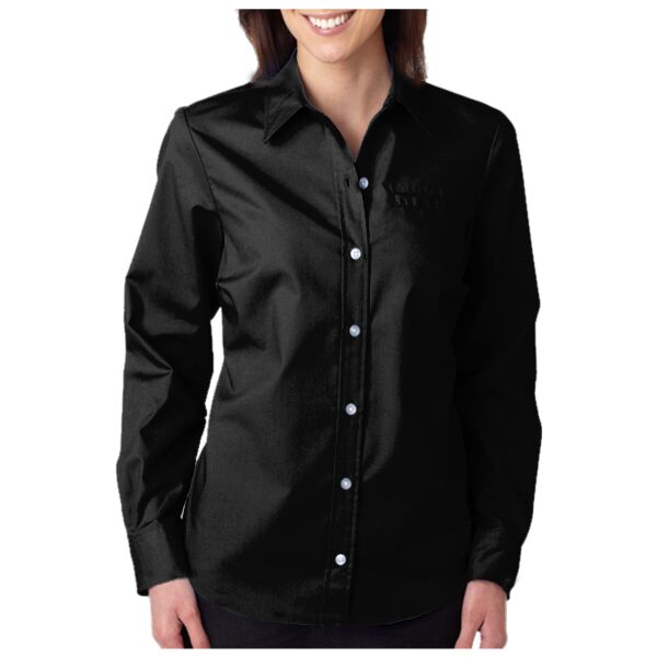 Ladies' Long-Sleeve Stretch Poplin Shirt Vignette
