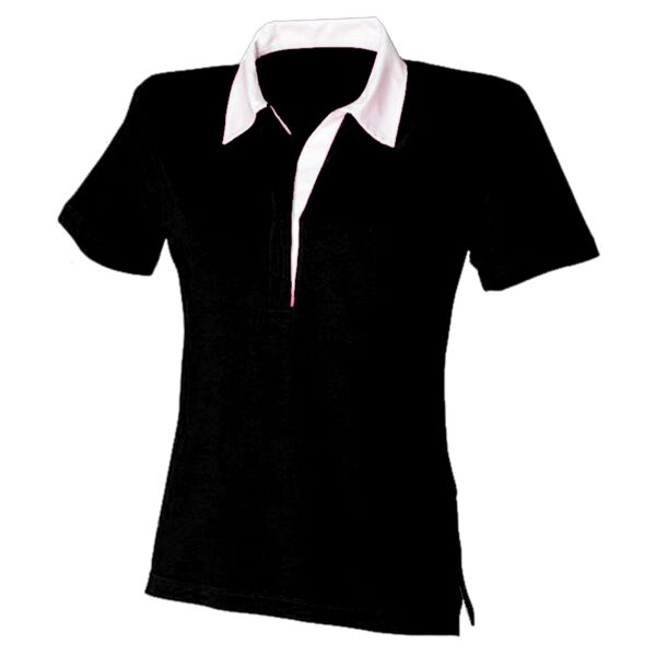 Women's Short Sleeve 'Stretch' Rugby Shirt Vignette