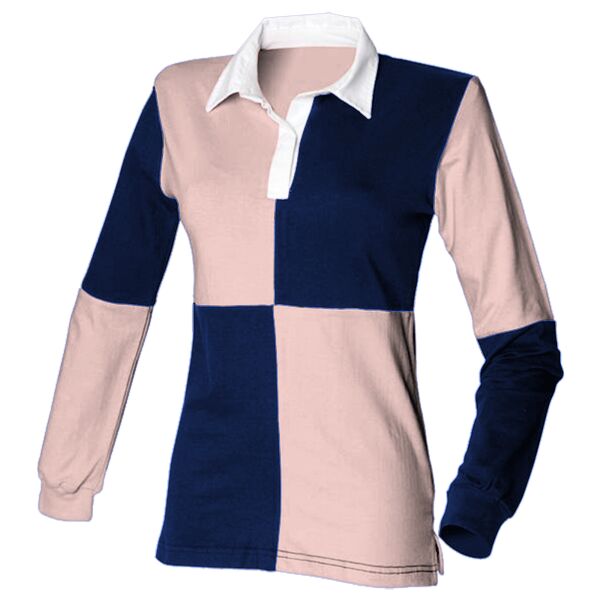 women's quartered 'stretch' rugby shirt Vignette