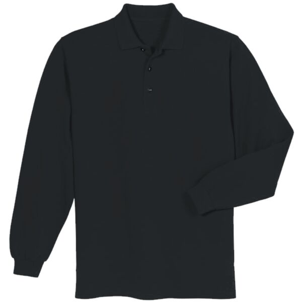 6.5 oz. Ultra Cotton® Piqué Long-Sleeve Polo Vignette