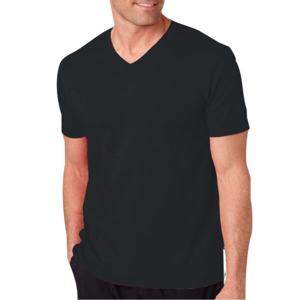 Adult Softstyle Cotton V-Neck T-Shirt Vignette