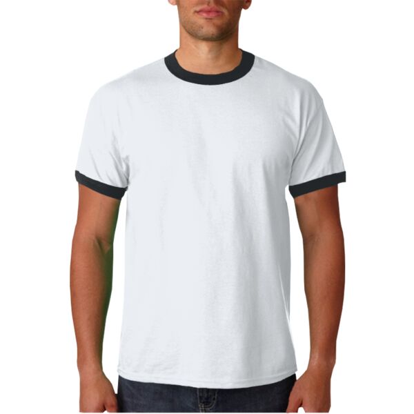 Adult Ultra CottonTM Ringer T-Shirt Vignette